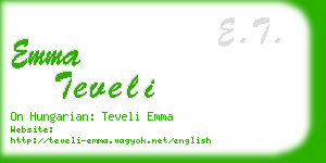 emma teveli business card